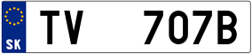 Truck License Plate